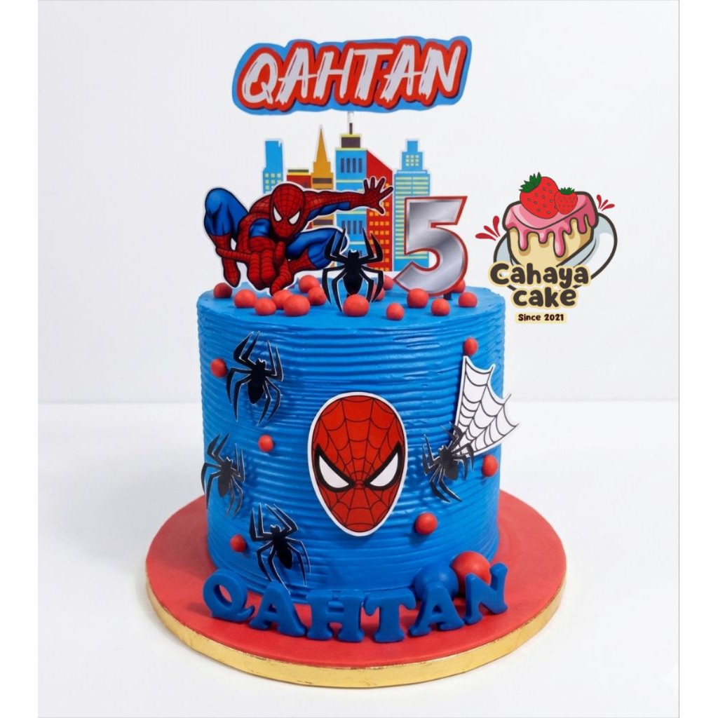 Spiderman Cake / Kue Ulang Tahun Spiderman / Kue Ultah Spiderman