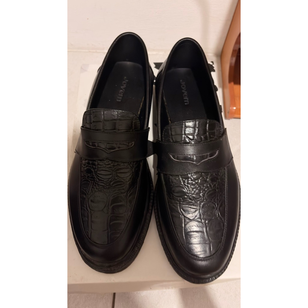 Loafers Jovem Croco Black
