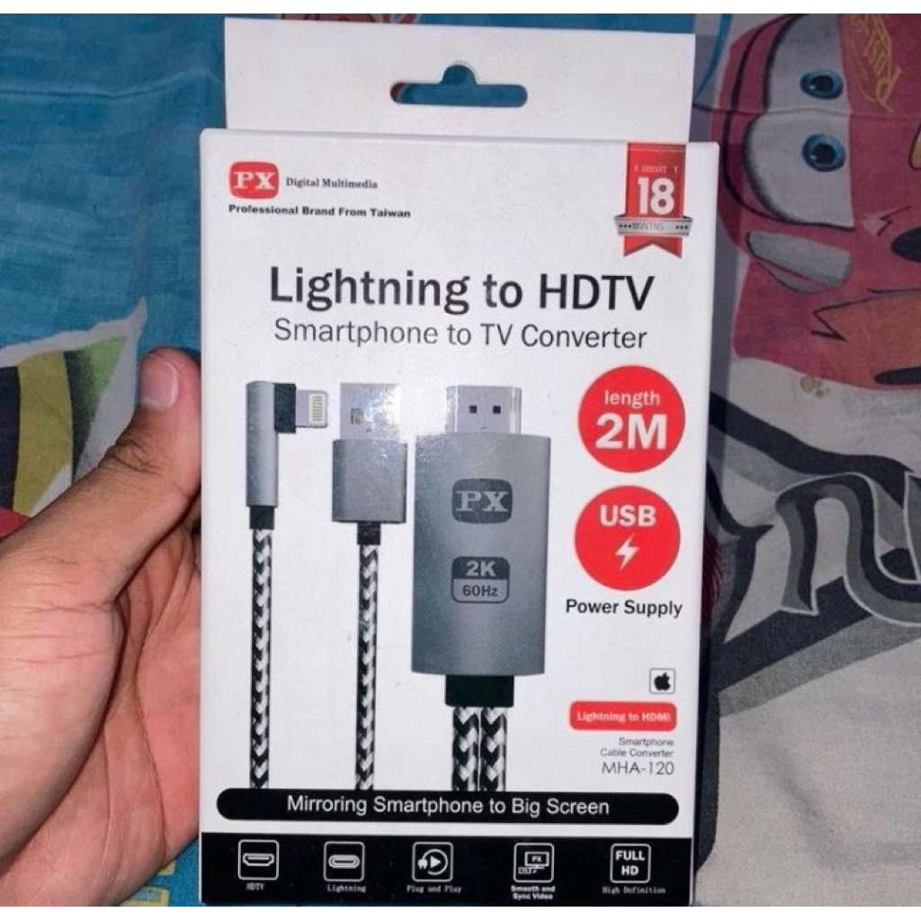 Kabel HDMI Lightning HDMI Dongle MHL Mirroring Cable 4K