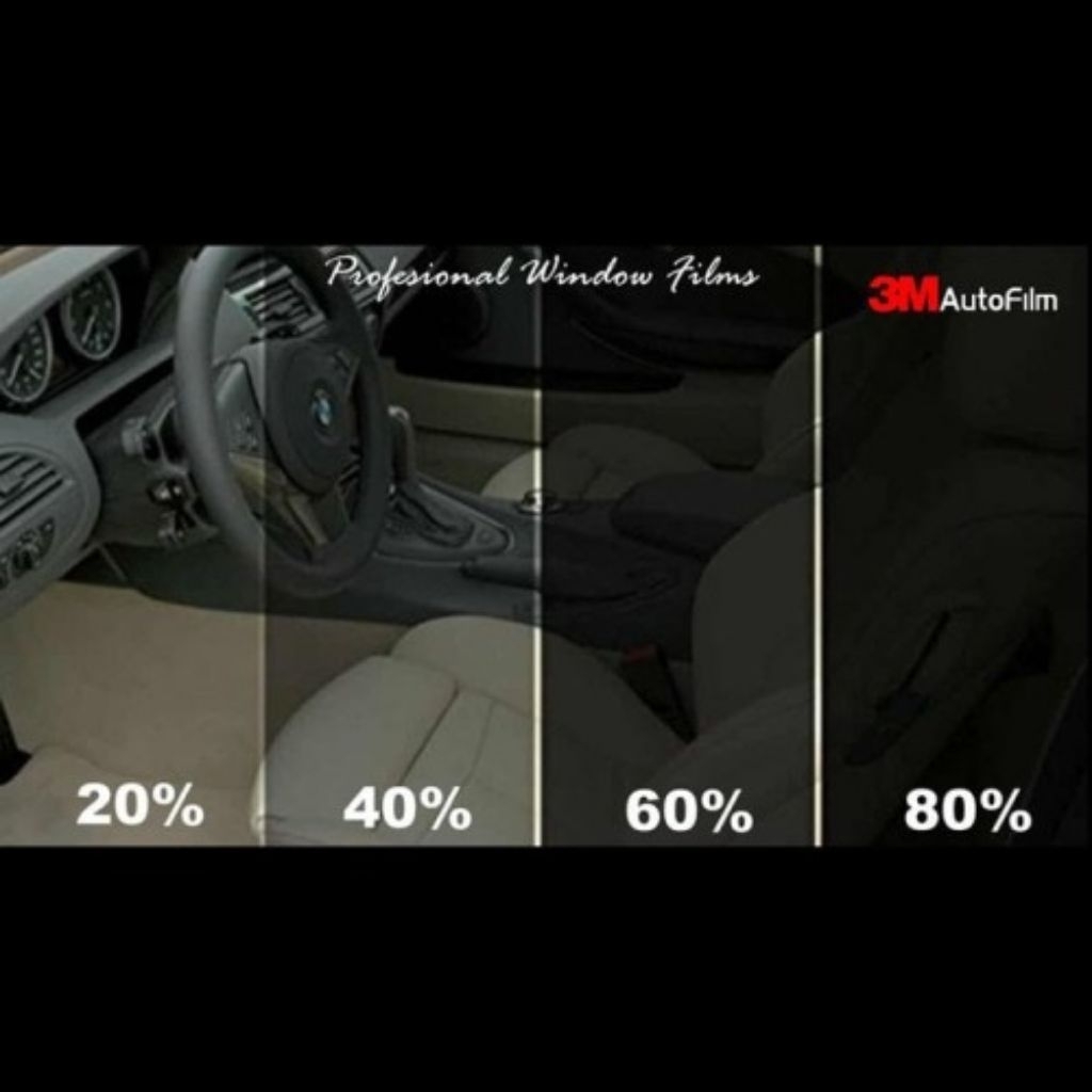 Stiker Kaca Film Jendela Rumah Kaca Film Mobil Riben Warna Hitam 40% 60% 80%