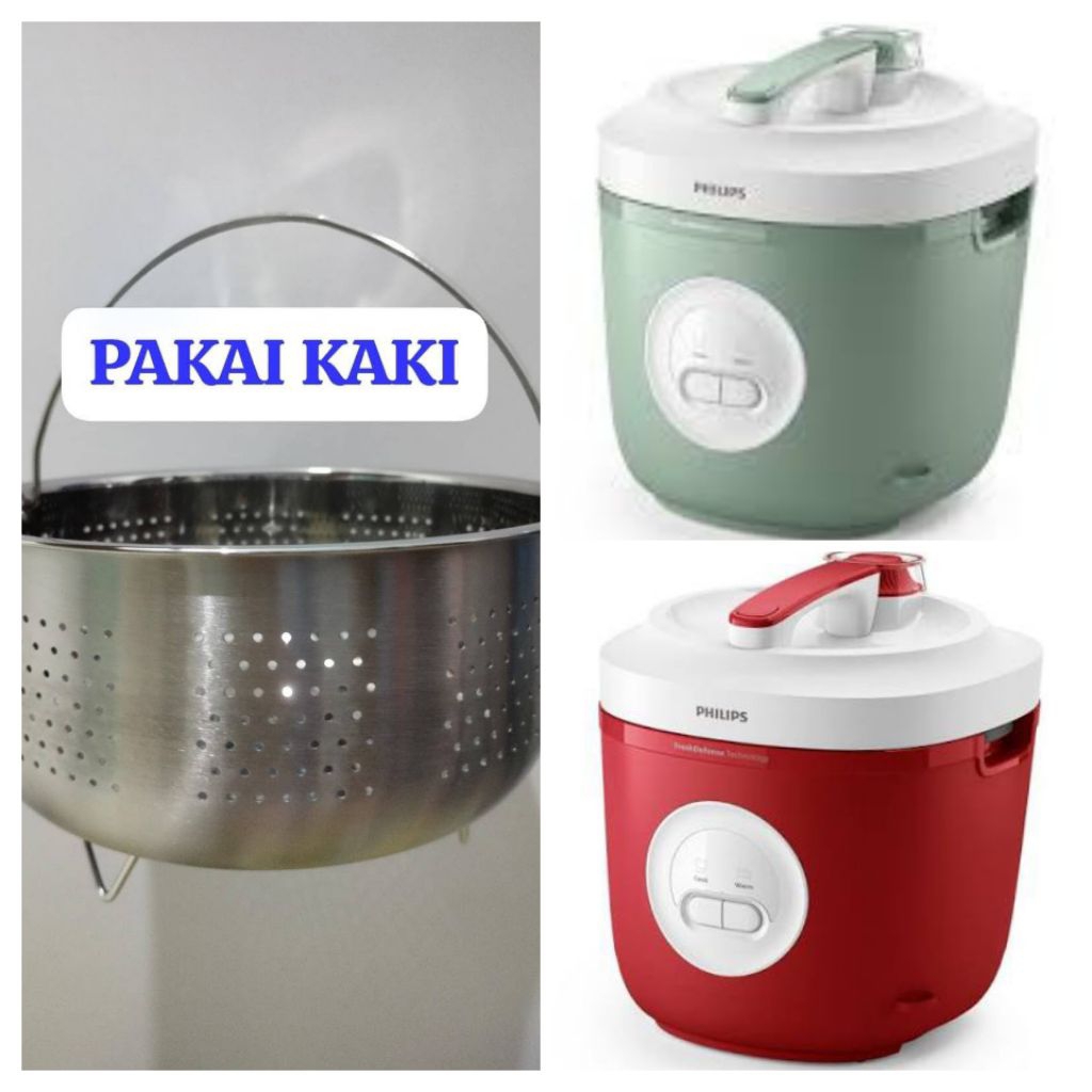 Sarangan Steamer berbahan Stainless Steel Low Carbo Utk Rice Cooker Philips HD 3210