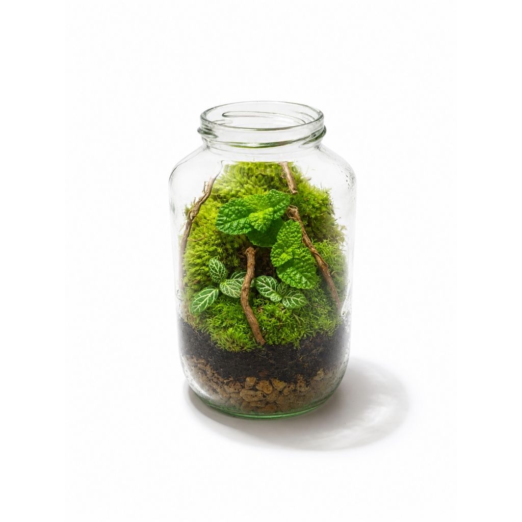 TERRARIUM JAR KIT TERRARIUM TOPLES KIT PRAKTIK TUGAS SEKOLAH