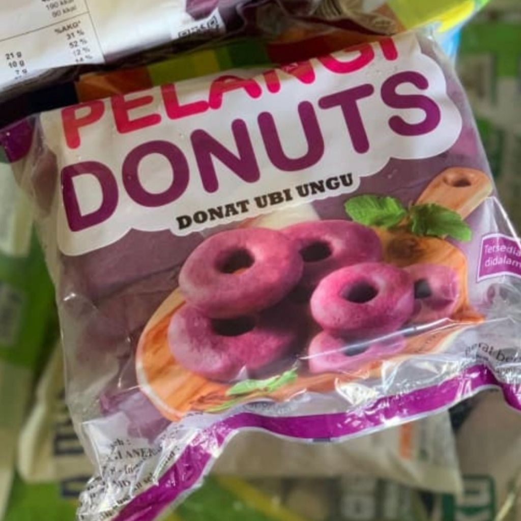 Pelangi Donuts Donat Ubi Ungu Frozen Isi 10