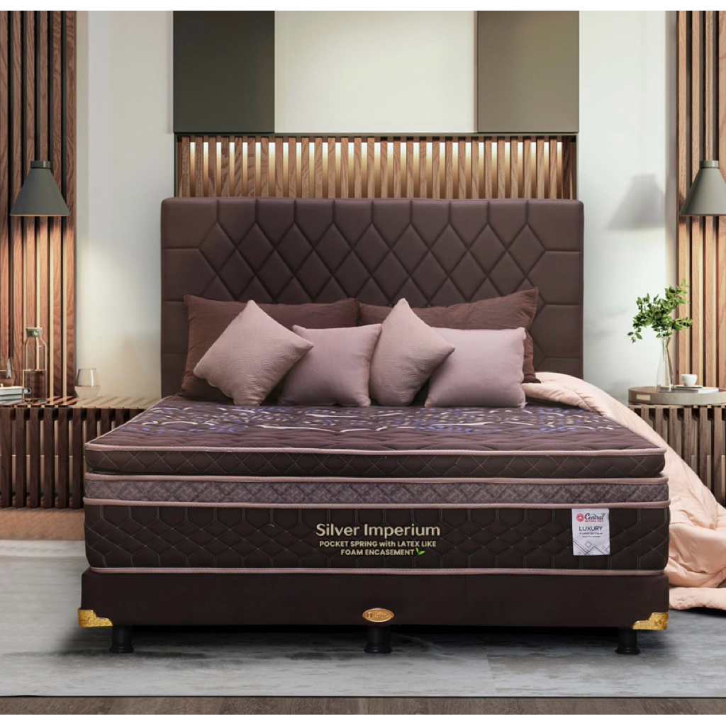 CHAVIHOME Central silver imperium pocket springbed latex like kasur springbed