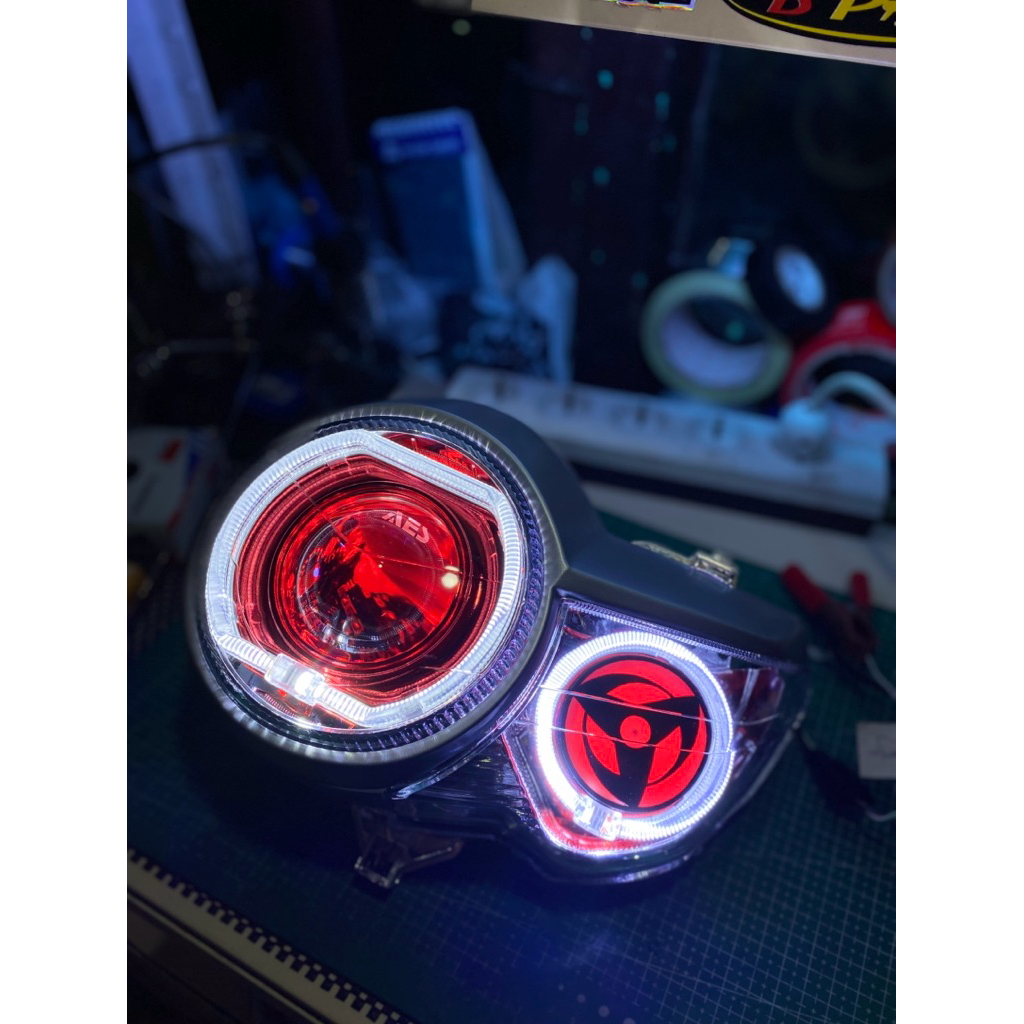 Lampu Tiger pece Lampu Biled AES turbo G2 3inc+Saringgan pnp Tiger pece
