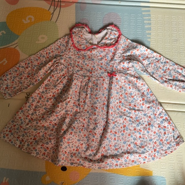 dress bunga anak perempuan 3 tahun. baju anak perempuaan bung bunga. tunik anak perempuan