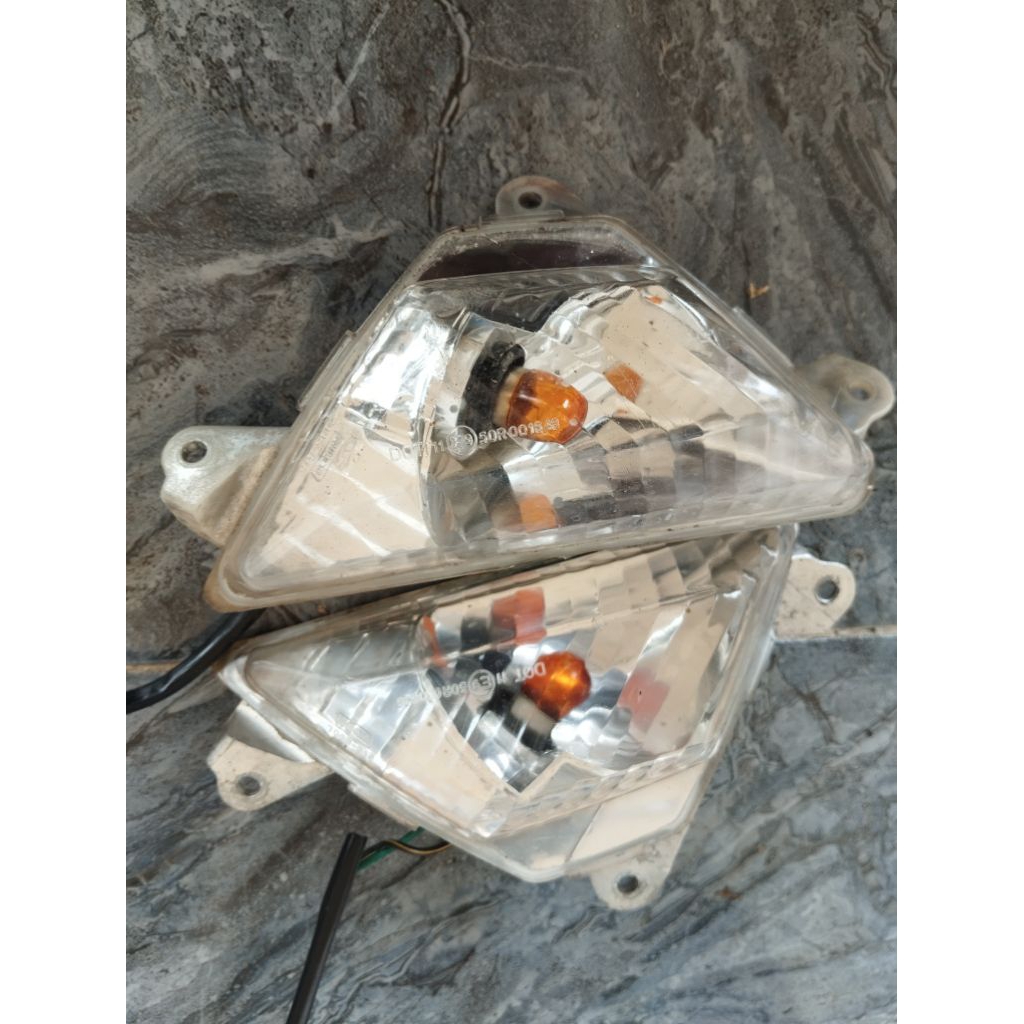 Lampu Sein Depan ORI Ninja 250 FI ORI Second Copotan Motor Kondisi Seperti Foto Lampu Sein Depan ORI