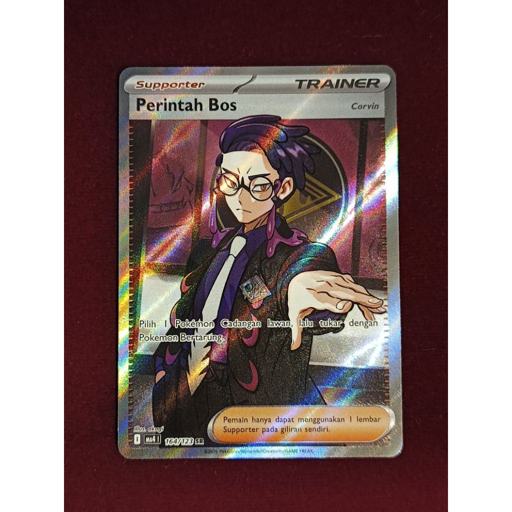 Kartu Pokemon Perintah Bos SR Trainer Super Rare Card Kartu Main Pokemon Indonesia Bulk Charizard Pi