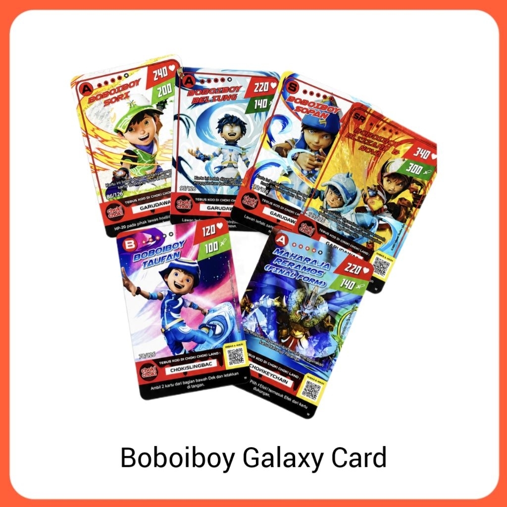 Boboiboy Galaxy Card - Kartu Boboiboy Galaxy Hologram