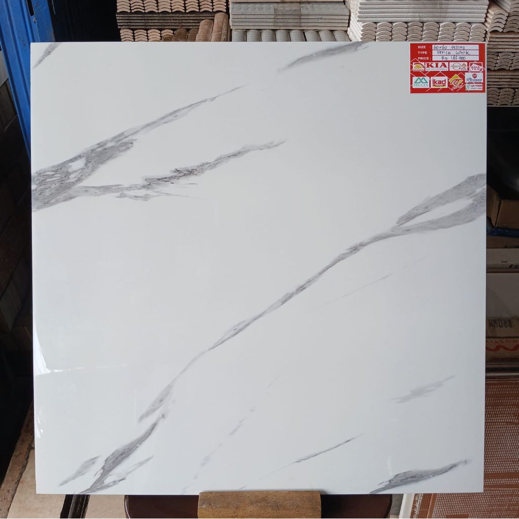 granit lantai 60x60 vellino Verica white | glossy | kW 2
