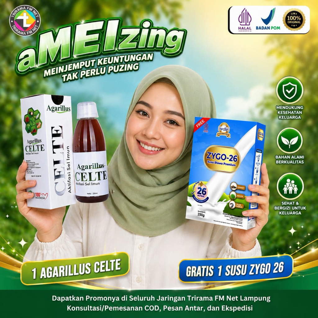 Agarillus Celte Original Berlogo Promo Gratis Susu Etawa