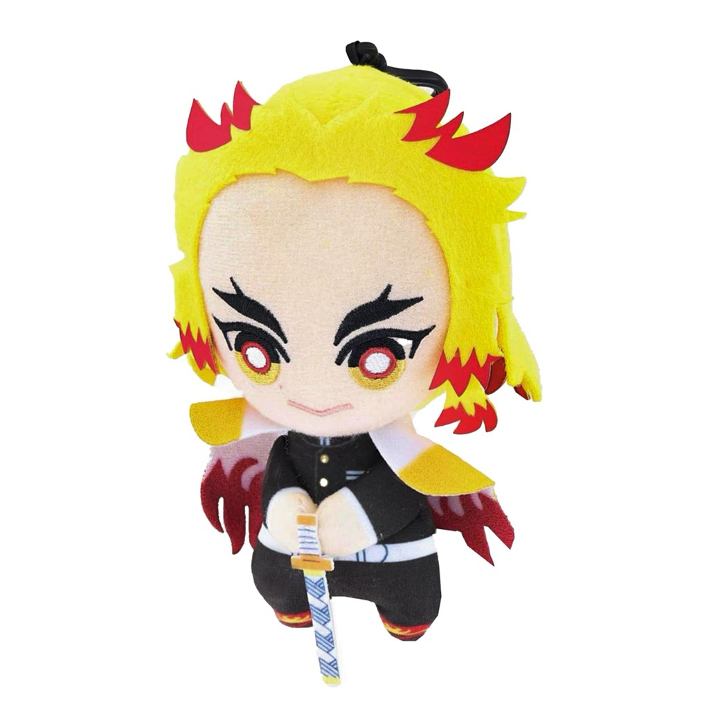 keychain plushie kyojuro rengoku tomonui official bag charm rengoku boneka kimetsu no yaiba