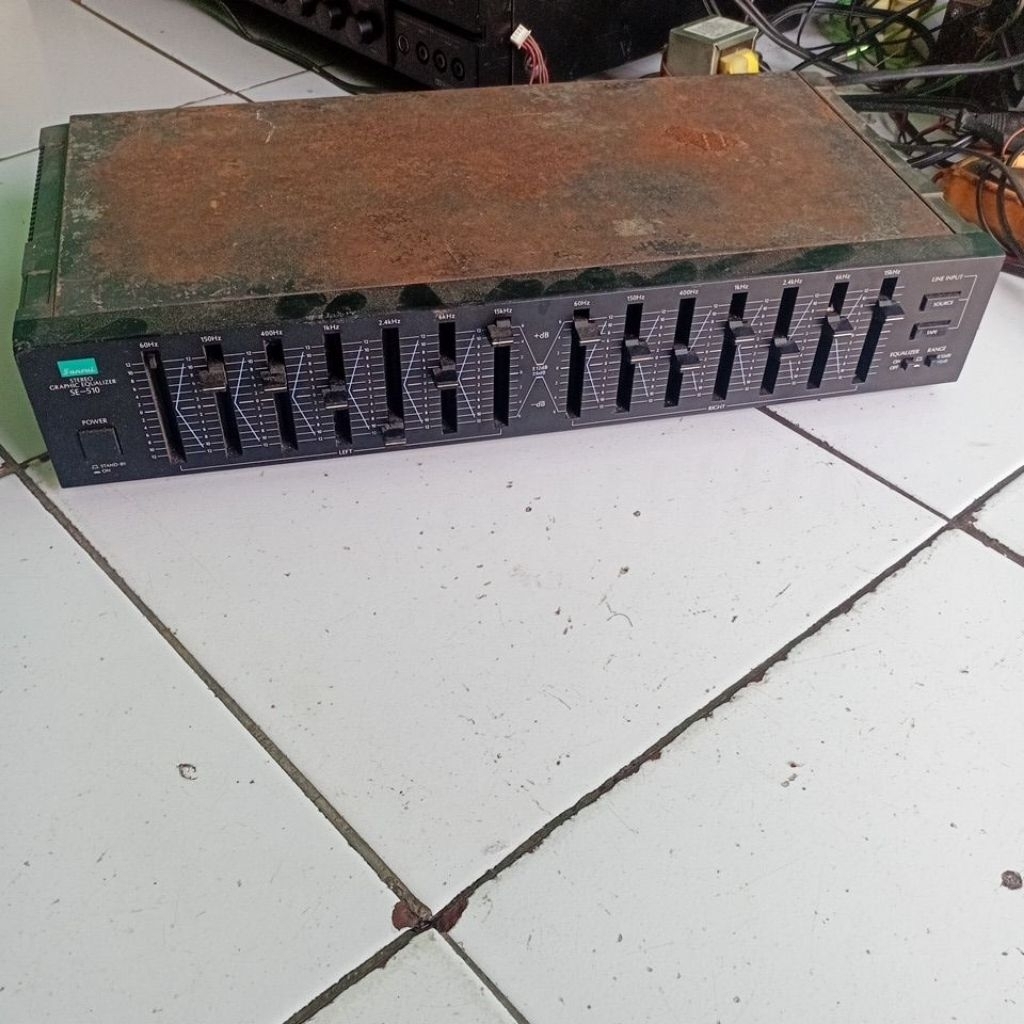 equalizer sansui SE-510 rusak