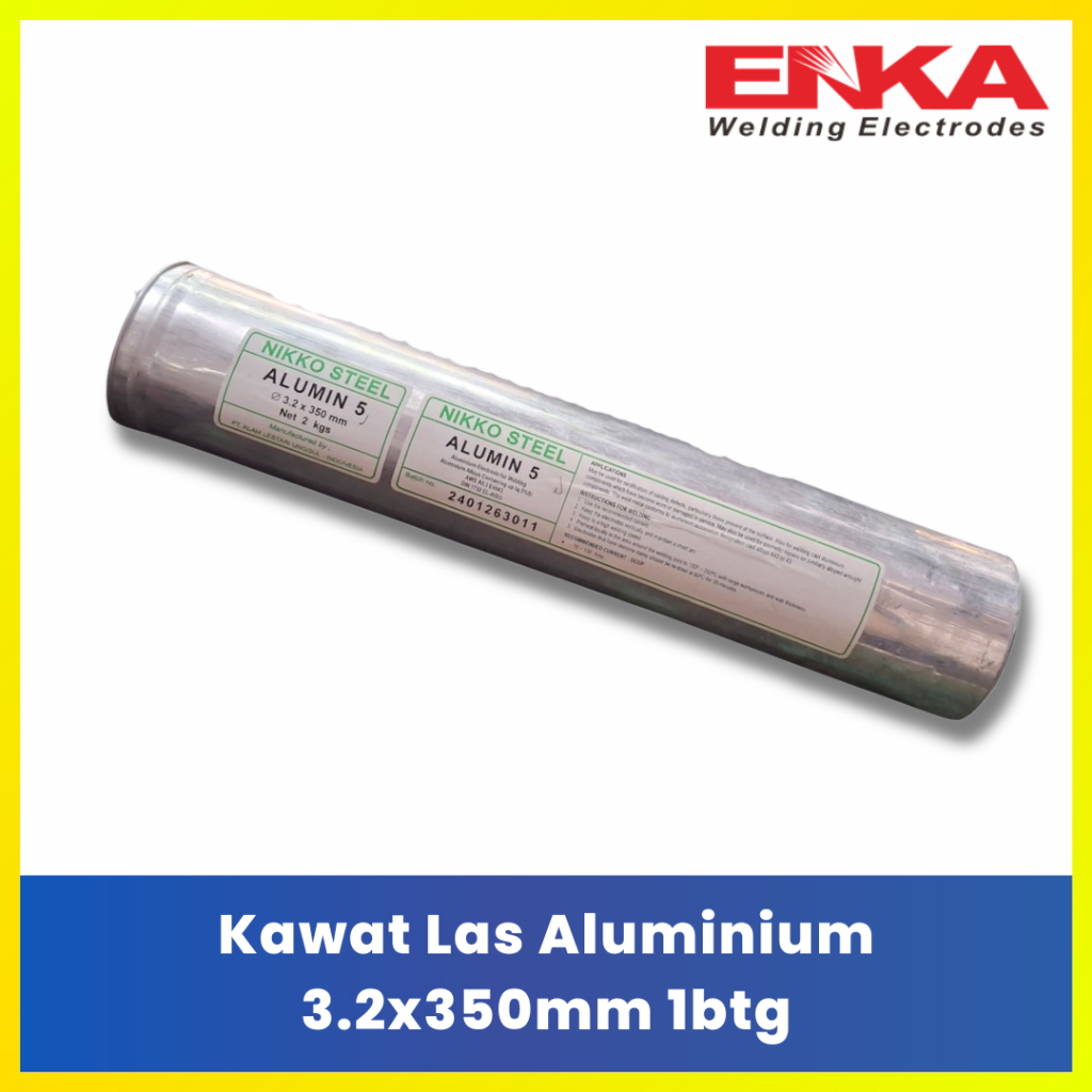 ENKA Kawat Las Alumunium 3.2 x 350 mm Original Alat Las Aluminium Murah