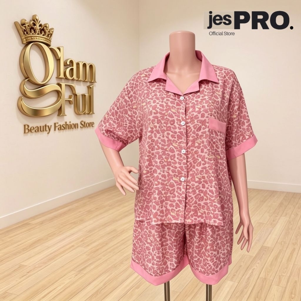 JESPRO X GLAMFUL 258 | Oneset Wanita Bahan Rayon Premium Busui Setelan Pendek Perempuan Fashion Dail