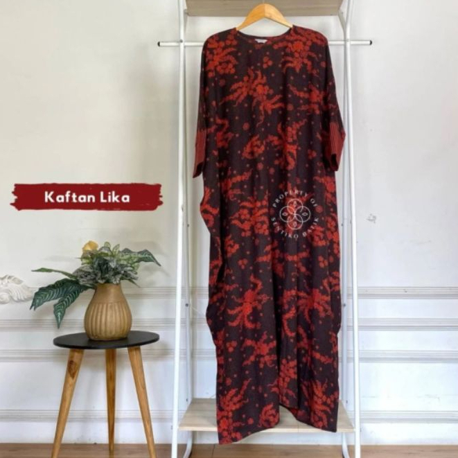 Kaftan Lika Original Sentiko Batik | Rayon Grade A Jumbo Allsize LD 180 PB 140 Bisa Couple