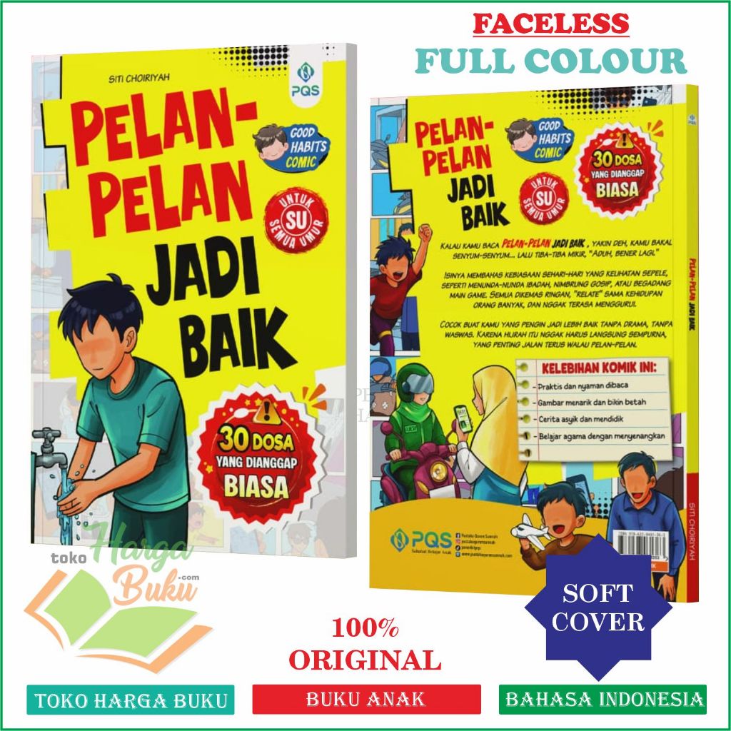 Foto Komik Pelan-Pelan Jadi Baik FULL COLOUR Buku Anak Islami 30 Dosa Yang Dianggap Biasa Semua Umur ORIGINAL - PQS