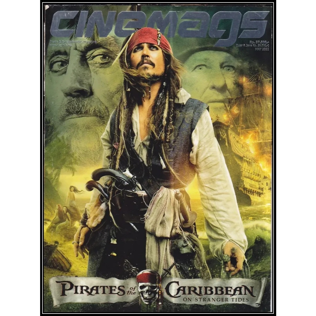 Majalah Preloved - Majalah Cinemags Edisi May 2011 - Pirates Caribbean - On Stranger Tides - Lengkap