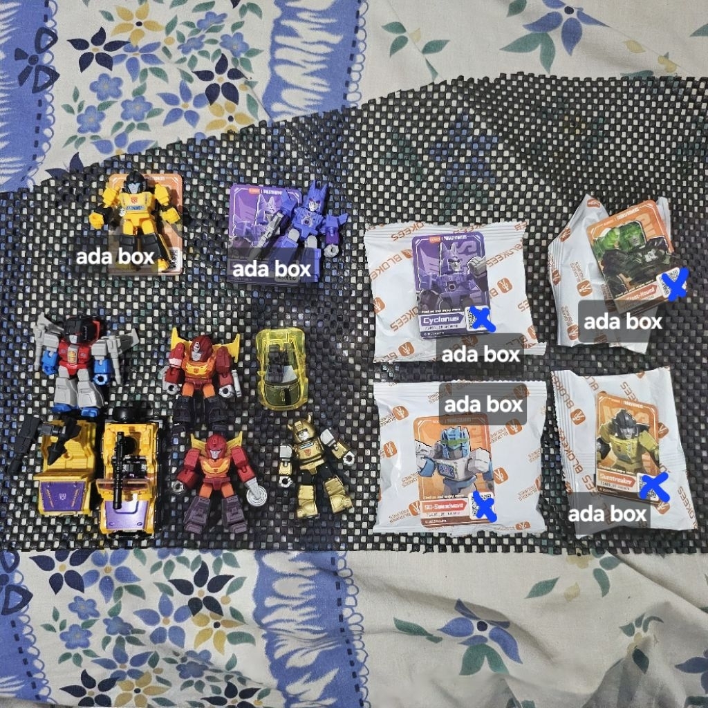 mini figure blokees transformers galaxy defender mix  x wheels starscream swindle sg soundwave dkk