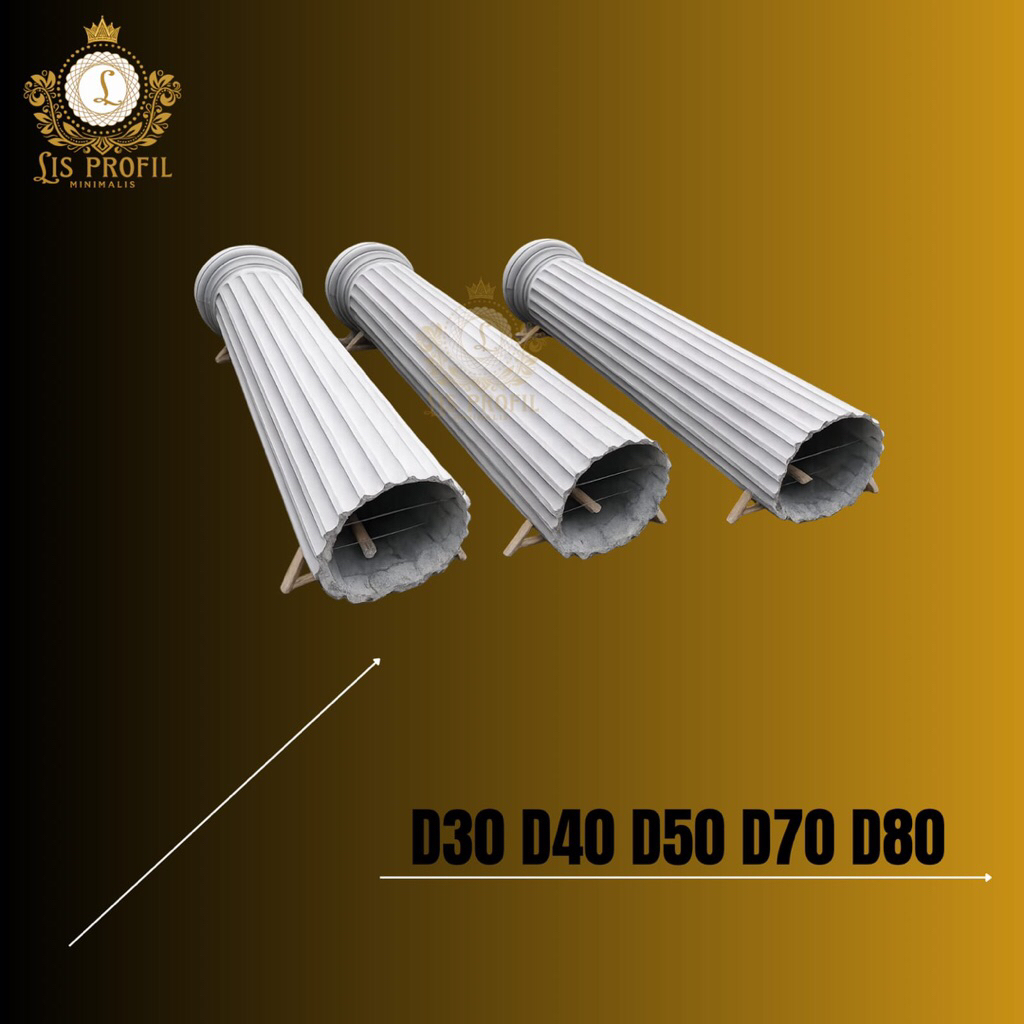 Pilar beton|tiang rumah klasik|Profil beton klasik grc harga permeter