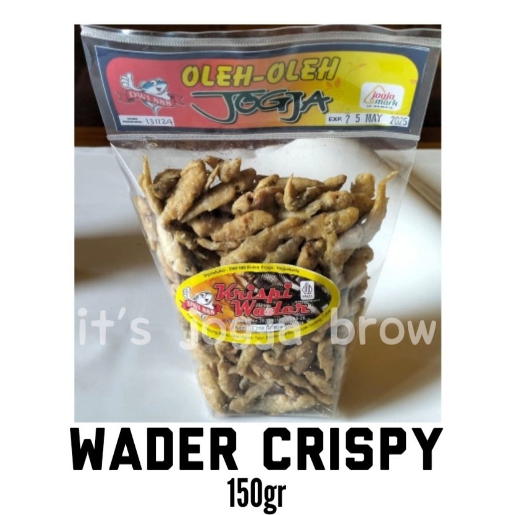 KRIPIK WADER 150GR - IKAN WADER GORENG KRISPY - IKAN SUNGAI GORENG - CEMILAN PROTEIN TINGGI