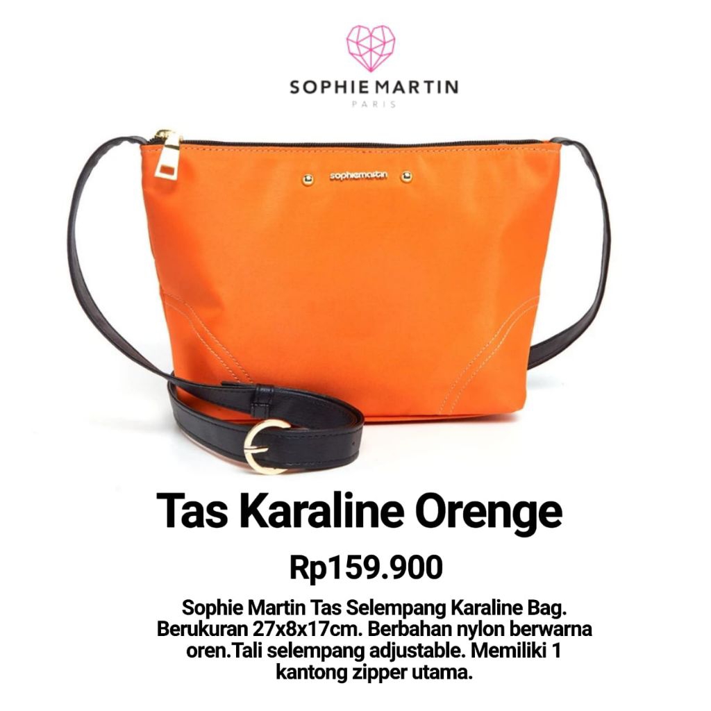 Tas Karaline Orange Sophie Martin Paris