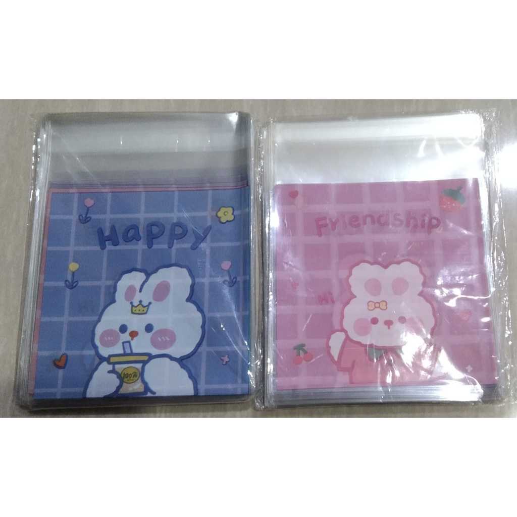 Plastik Packing Cookies Ukuran 10x10cm Motif 5 Jual Perpak Isi 100Pcs