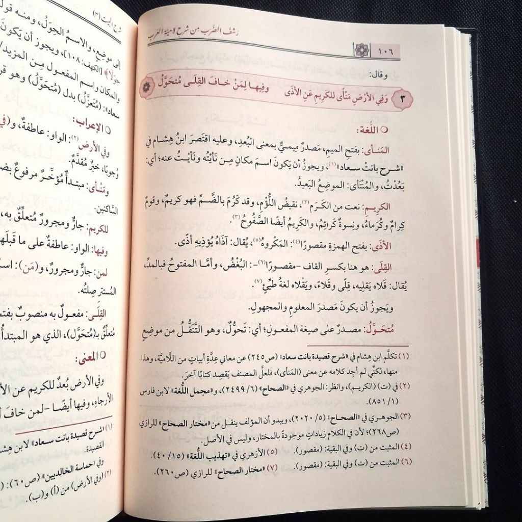 Jual Kitab Rasyfu ad Dharab min Syarah Lamiyyatil Arab Muassasah Alresalah Rasyfud Dhorob Syarah Lamiyah Arob | رشف الضرب من شرح لامية العرب Impor Original di Toko Kitab Alresalah