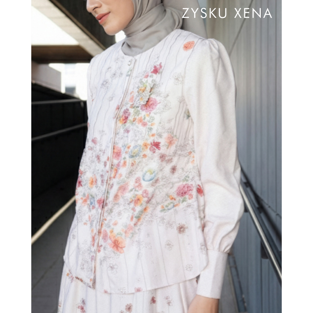 Zysku Xena | Vivera Blouse & One Set - 3 Warna | Blus dan Setelan Rok Busui Friendly Lebaran