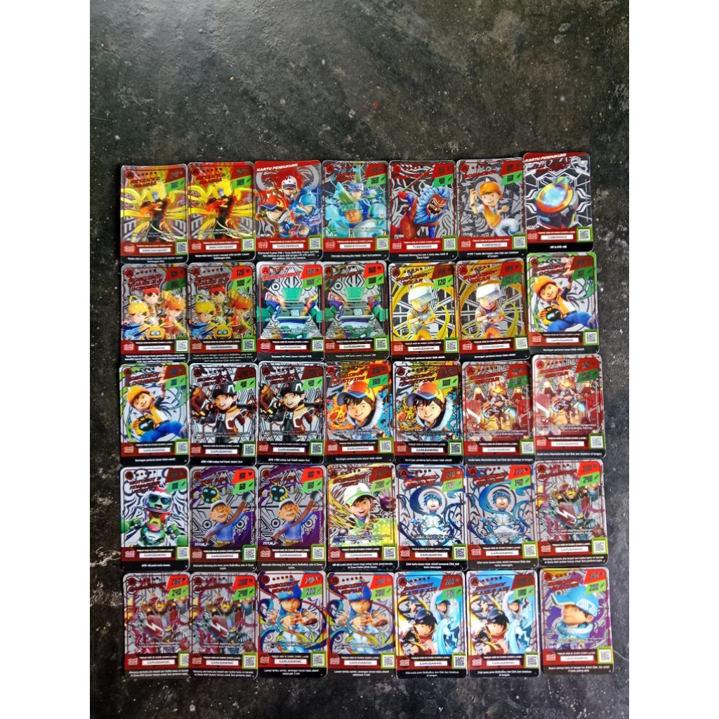 Kartu Hologram Choki Choki Boboiboy Season 1 & 2 | Kartu Langka Choki Choki Boboiboy | Monsta Galaxy