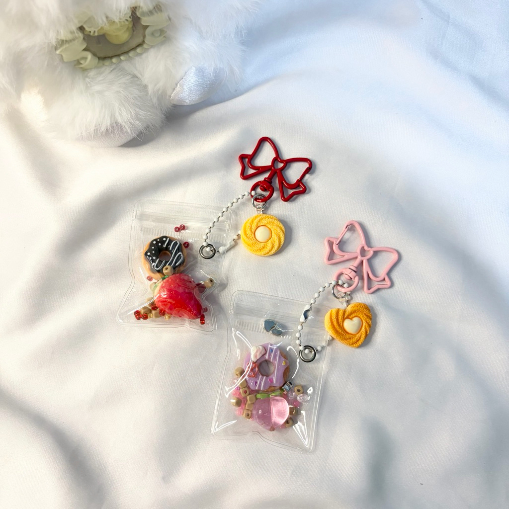 Donut Berry Cookie Bag Charm