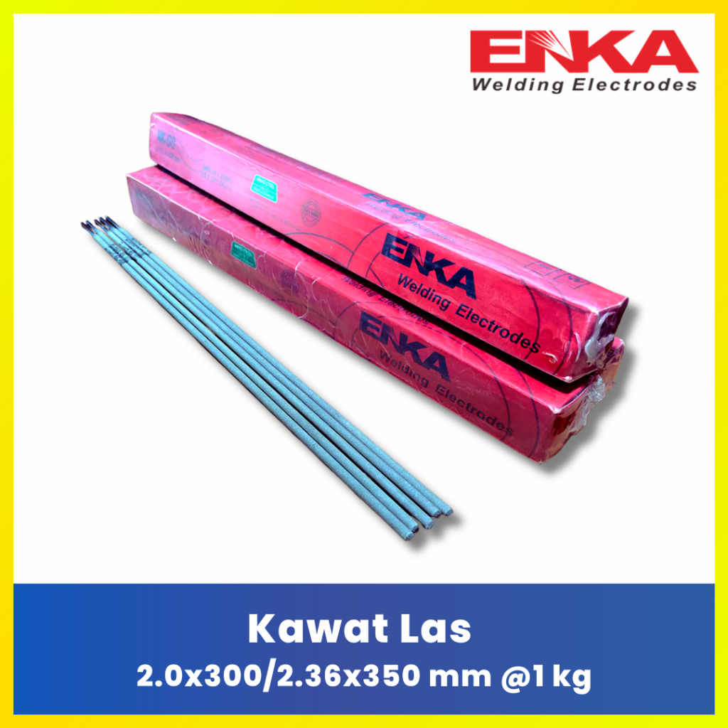 ENKA Kawat Las 2.0 / 2.6 mm Mata Las Listrik Besi Awet Berkualitas 1KG