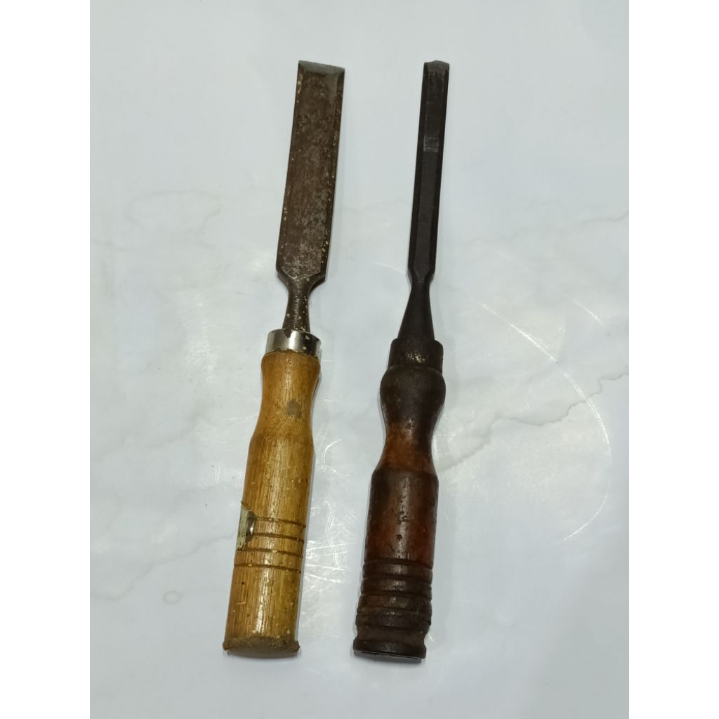 Pahat Kayu Kusen Pintu Tatah Gagang Kayu 2 Pcs 1/2 Dan 3/4 Inch