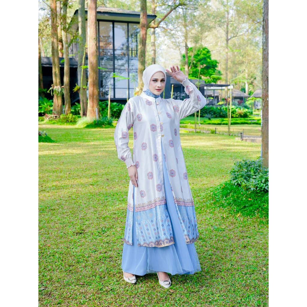 Arinna Elifa Series  by Arinna hijab | Gamis Wanita | Gamis terbaru  | Maxmara Premium mix Tile Prem