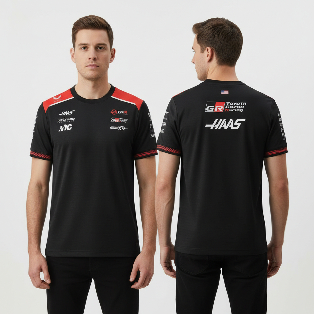 Kaos jersey otomotif driver haas team f1