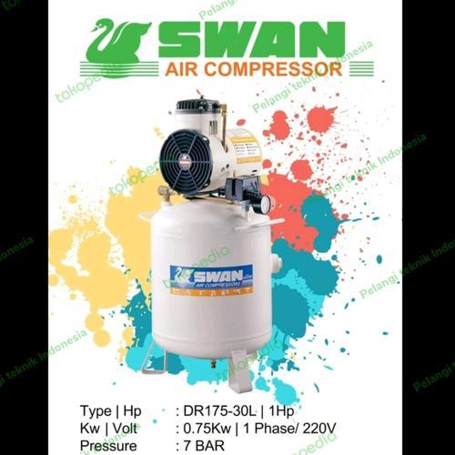 SWAN Kompresor Oilless 1 HP 30 Liter Silent DR 175 30 L Oil Less ORIGINAL
