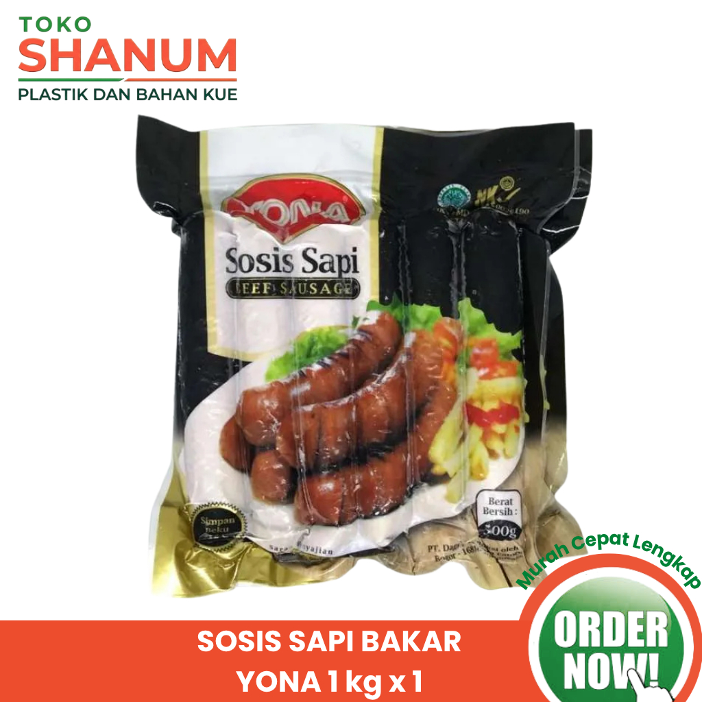 Sosis sapi bakar jumbo yona 1 kg x 1