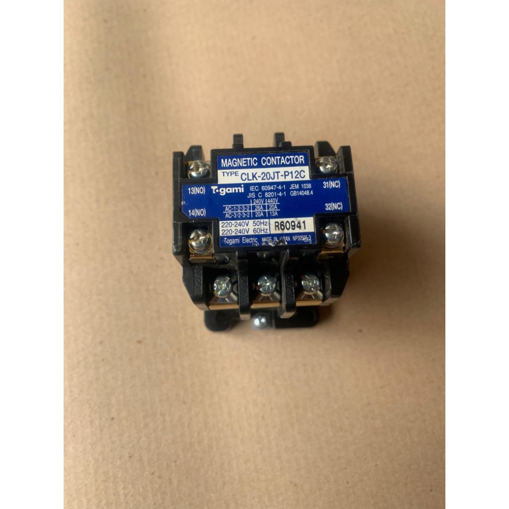 Magnetic Contactor CLK-20J-P6 Togami Original