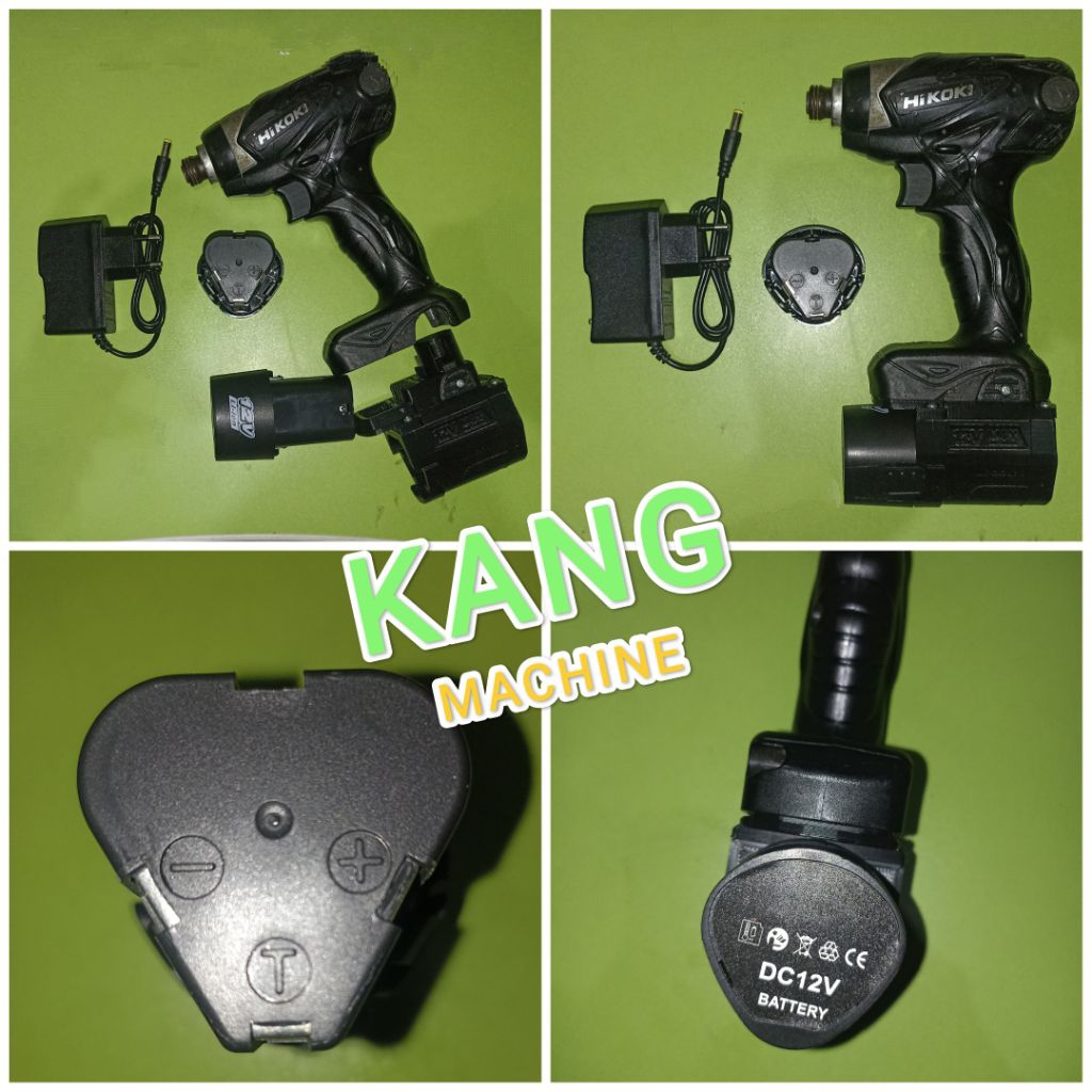 bor obeng baterai HITACHI koki hikoki WH10DL made in Japan impact driver cordless 10.8V 12V
