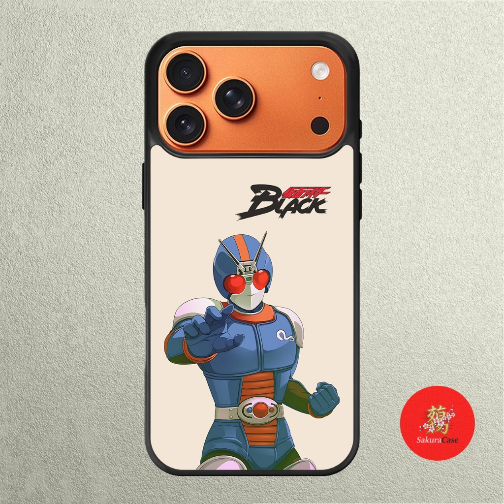 iPhone Case 17 16 15 14 13 12 11 X XR Xs 8 7 6 5 Plus Pro Max Air Softcase KAMEN RIDER Black
