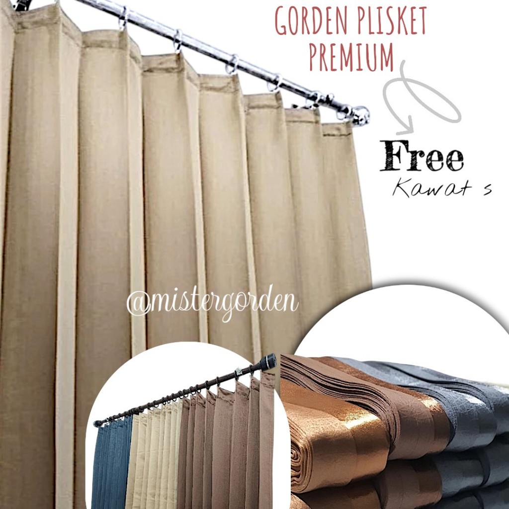 COD_Gorden Polos Blackout Plisket Cantolan Kawat S/Gorden Plisket Cantolan Kawat,bahahan lokal premi