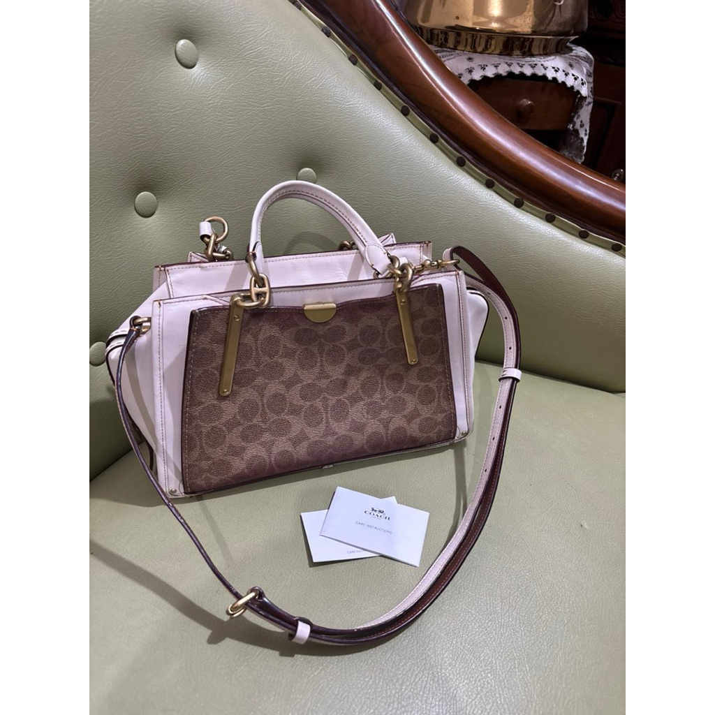 Coach Dreamer 21 Signature Chalk Bag Coach Chalk Hand Bag