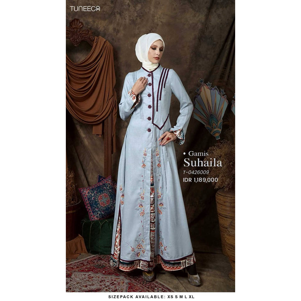 TUNEECA GAMIS SUHAILA T-0426009 (TUNEECA MAHRA ) GAMIS PREMIUM MODERN ORIGINAL TUNEECA