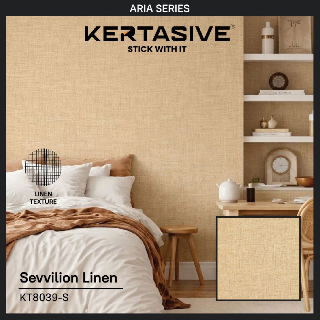 Motif kain Linen Series - Pvc Interior Film Kertasive