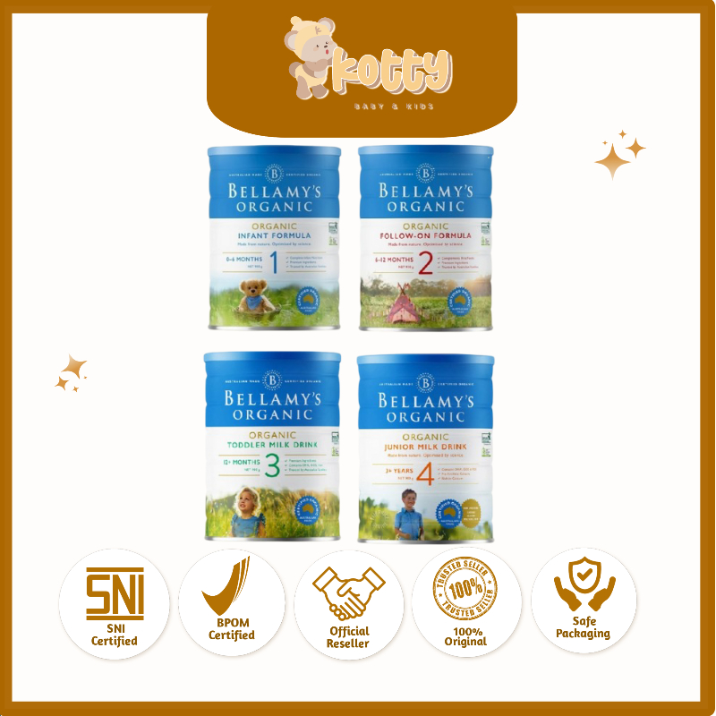 Bellamys Organic Step 1 2 3 dan 4 Formula 900Gr