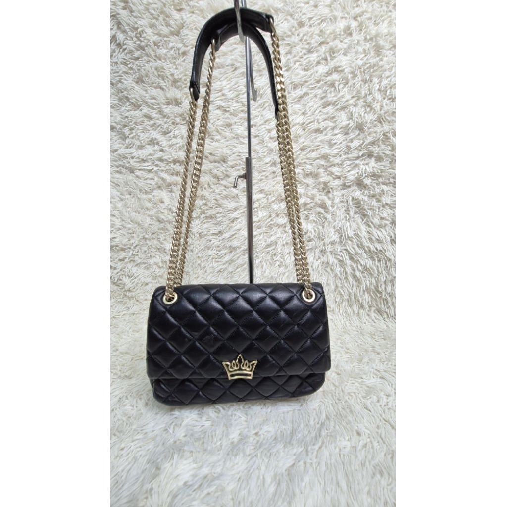 JESTINA QUILTED FLAP CHAIN BAG