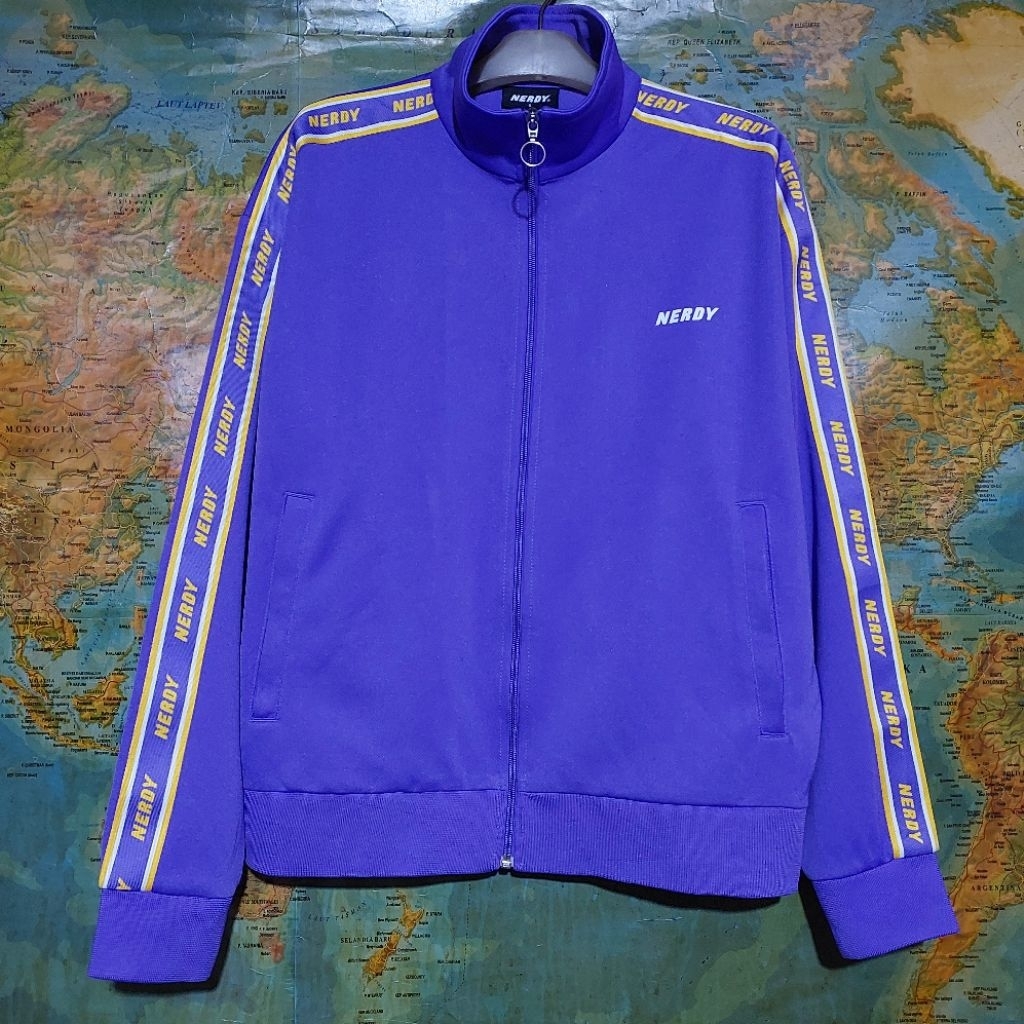 jaket tracktop NERDY Tape Logo purple original
