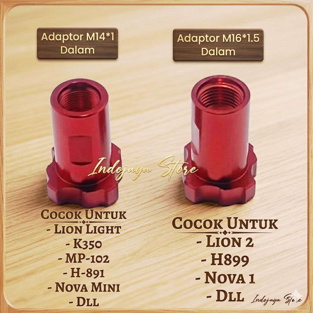 Adaptor Snap lid M14 dan M16