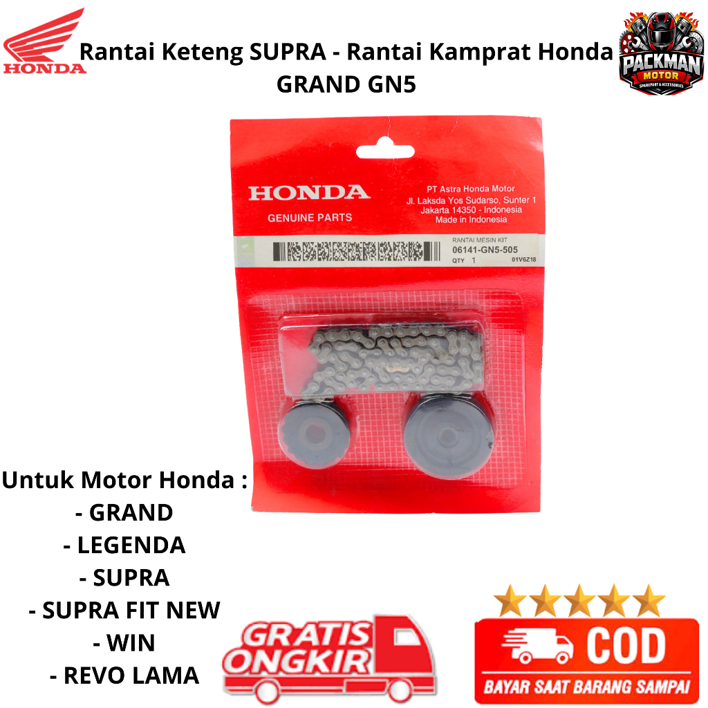Rantai Keteng SUPRA - rantai keteng supra fit new - keteng supra x lama Grand GN5 ori Packman motor