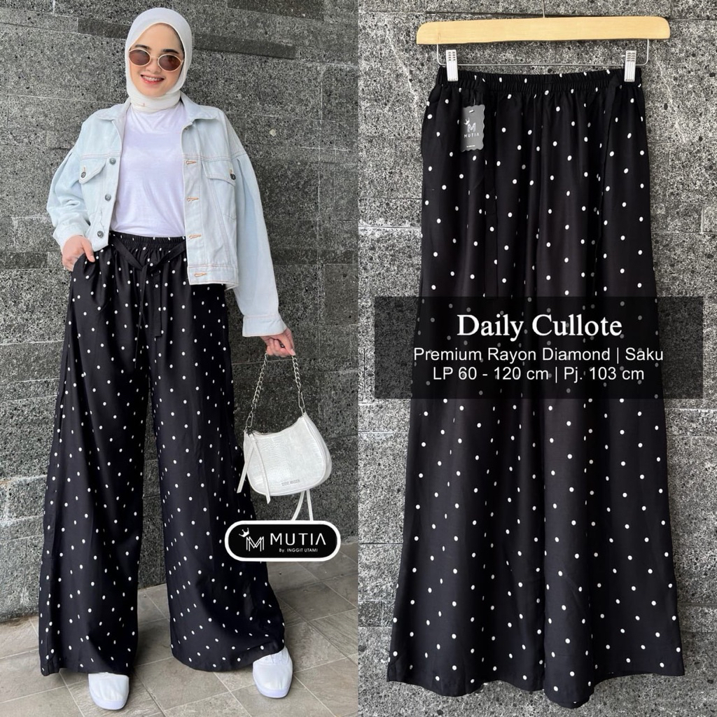 Daily Cullote Rayon Premium by Mutia